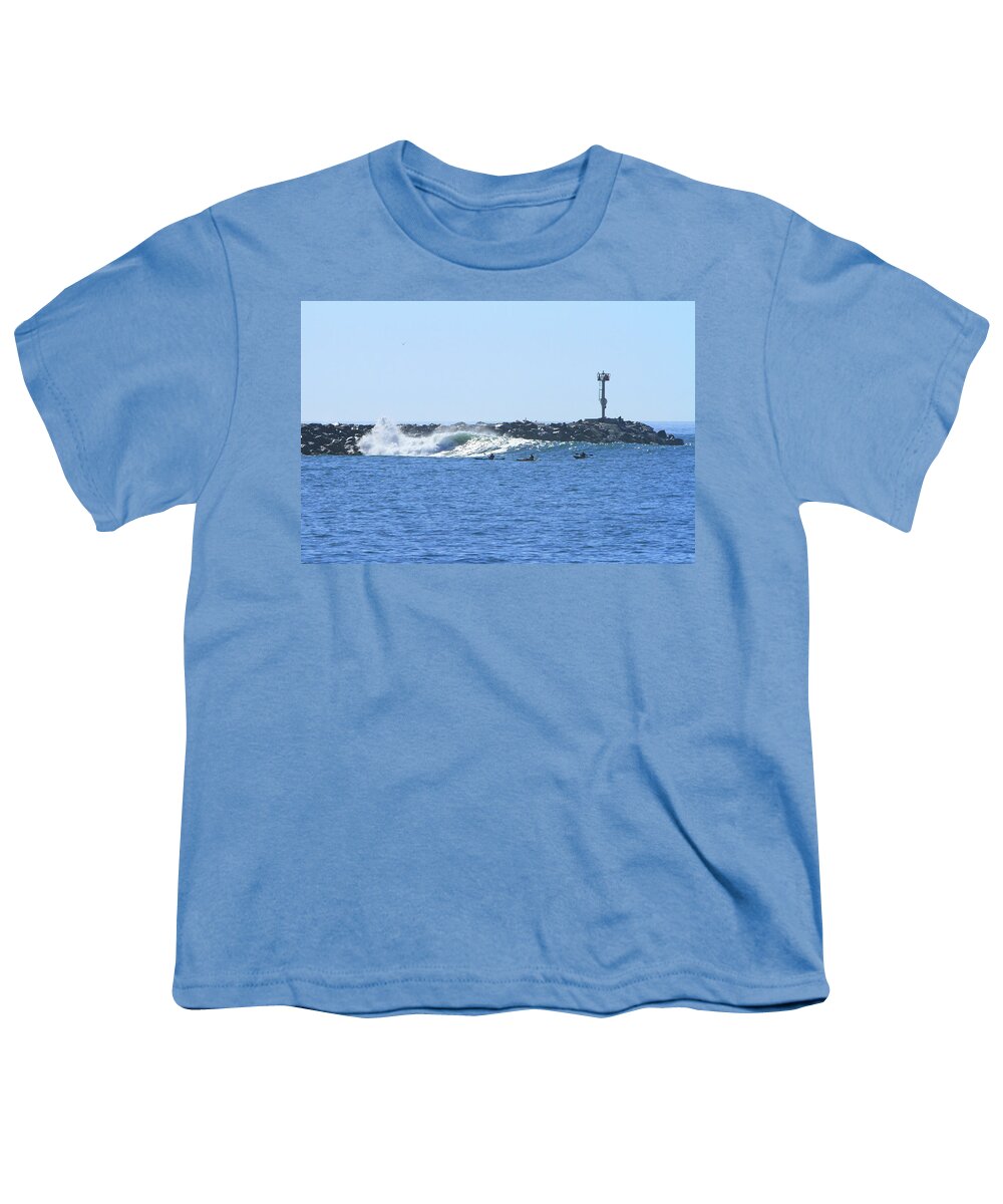 Surf Youth T-Shirt featuring the photograph Surf's Up by Shoal Hollingsworth
