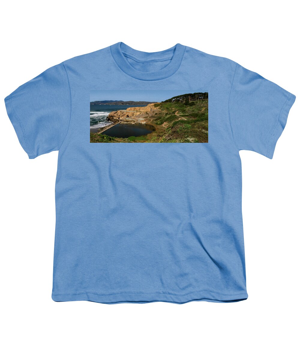 Bonnie Follett Youth T-Shirt featuring the photograph Sutro Baths San Francisco Panorama by Bonnie Follett