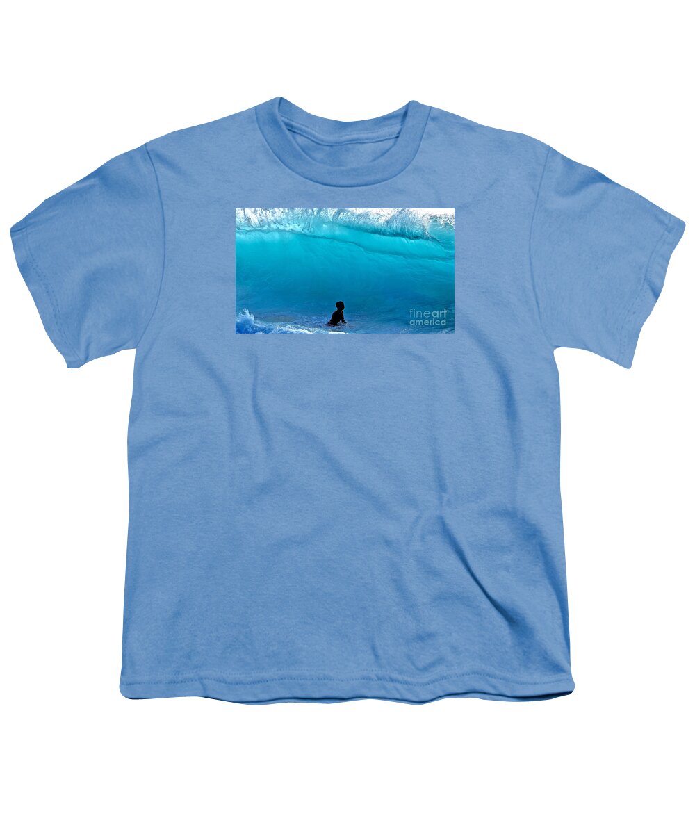 Wave Youth T-Shirt featuring the photograph That's a Wave - Kekaha Beach by Debra Banks