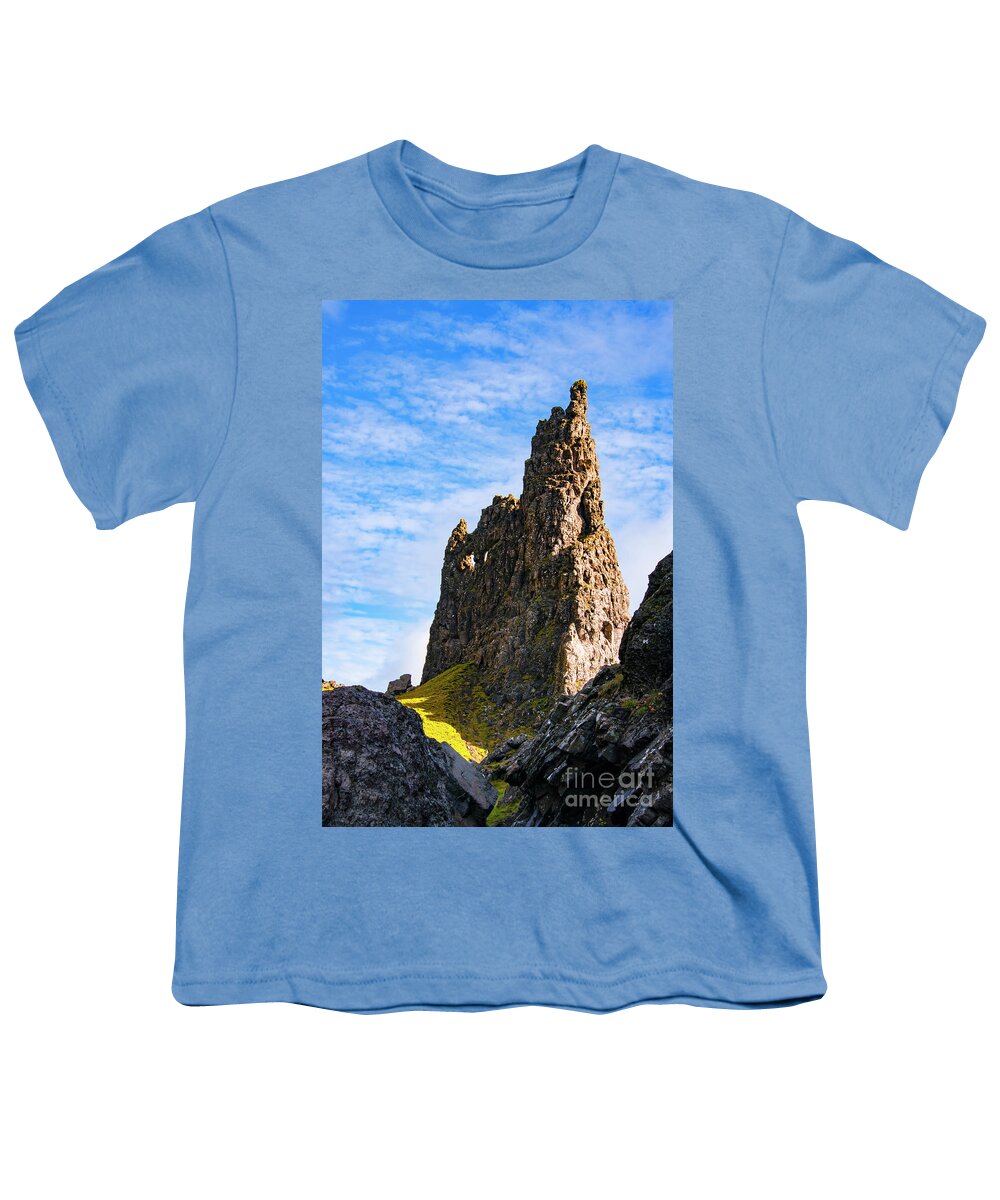 Isle Of Skye Youth T-Shirt featuring the photograph The Needle Rock Two by Bob Phillips