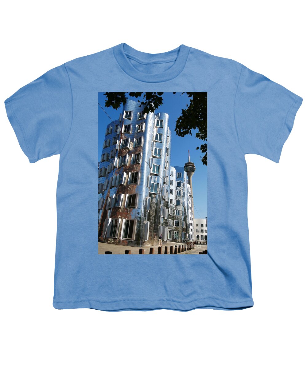 Street Photography Youth T-Shirt featuring the photograph Leaning Tower #2 by Elisabeth Derichs