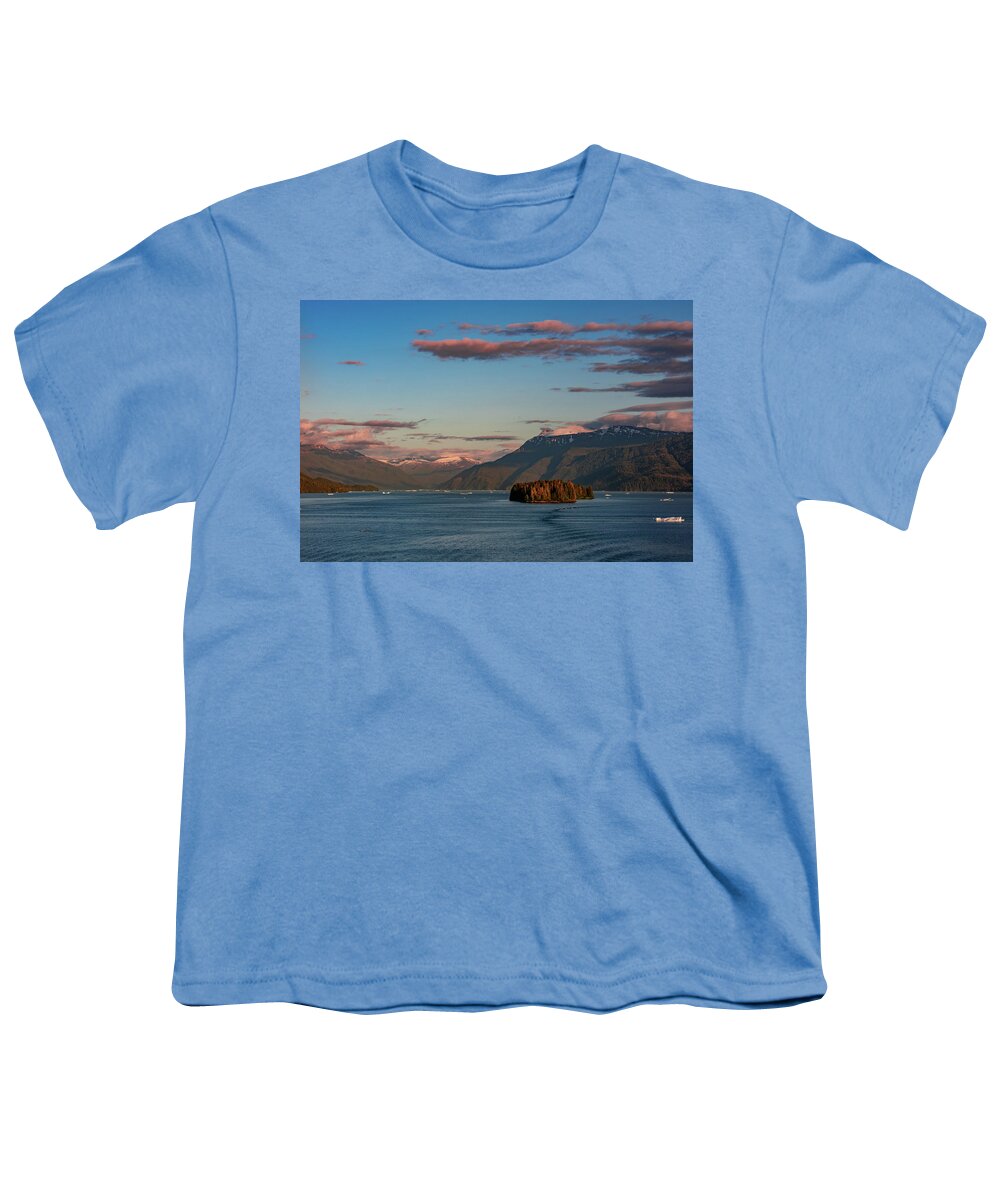 Alaska Youth T-Shirt featuring the photograph Calming Waters by Marcy Wielfaert