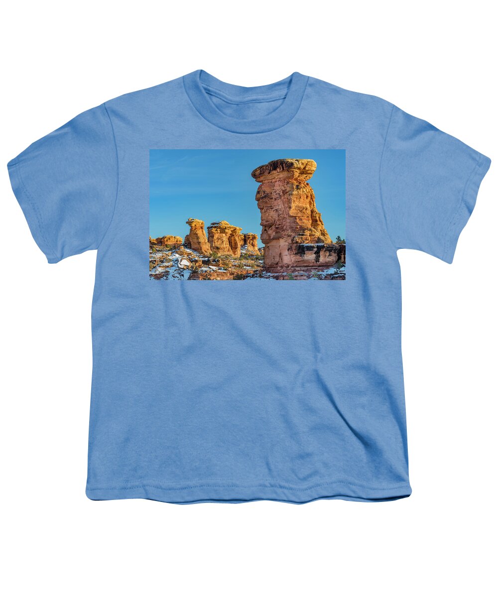 Jeff Foott Youth T-Shirt featuring the photograph Canyonlands Formations In Winter by Jeff Foott