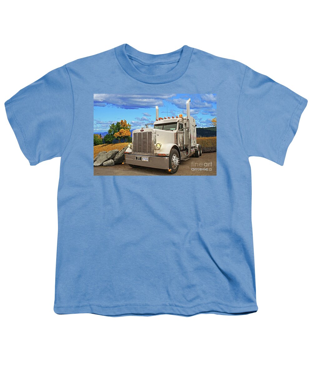 Big Rigs Youth T-Shirt featuring the photograph Catr9352-19 by Randy Harris