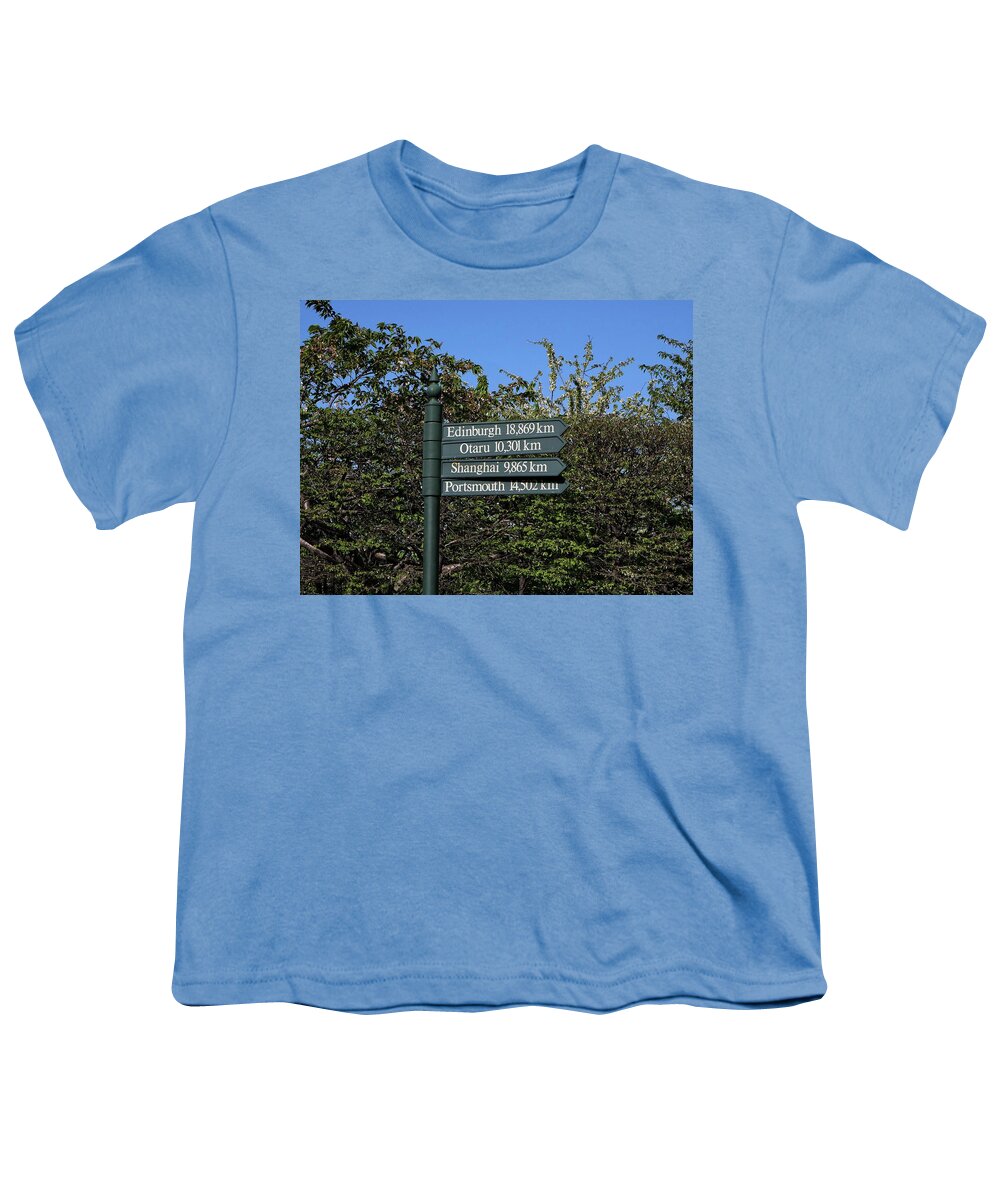 Sign Youth T-Shirt featuring the photograph City sign by Martin Smith