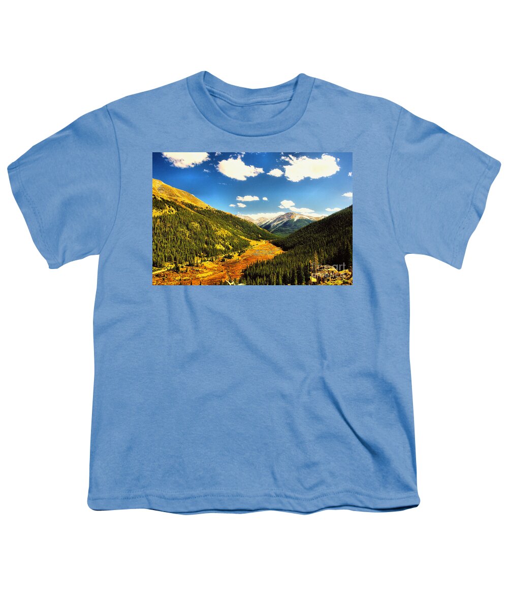 Mountains Youth T-Shirt featuring the photograph Deep in a Colorado valley by Jeff Swan