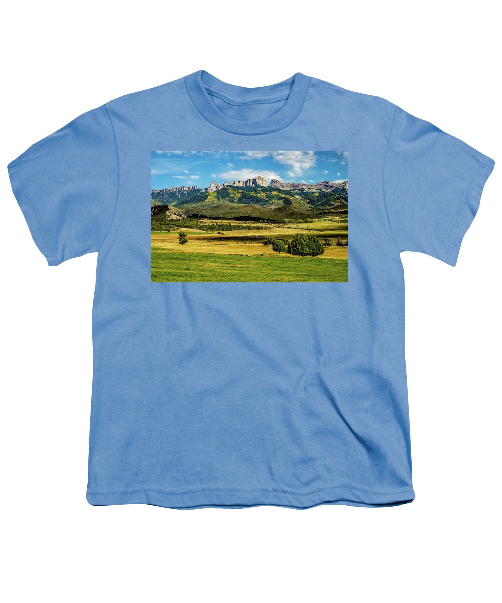 Aspens Youth T-Shirt featuring the photograph Field Of Gold by Johnny Boyd