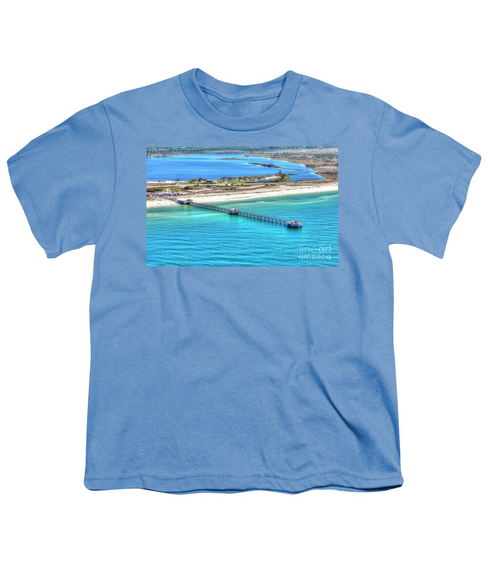 Gulf State Park Pier Youth T-Shirt featuring the photograph Gulf State Park Pier 7464P3 by Gulf Coast Aerials -