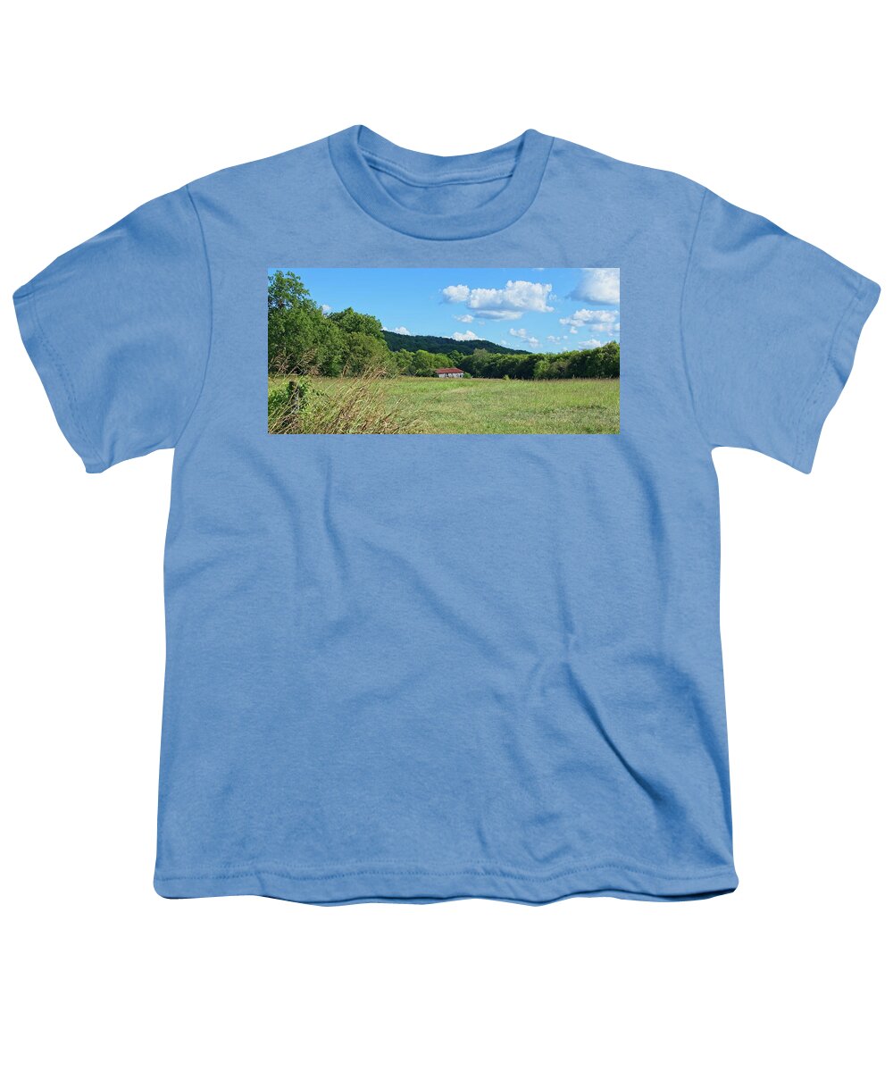 Landscape Youth T-Shirt featuring the photograph Old Barn 2 by John Benedict