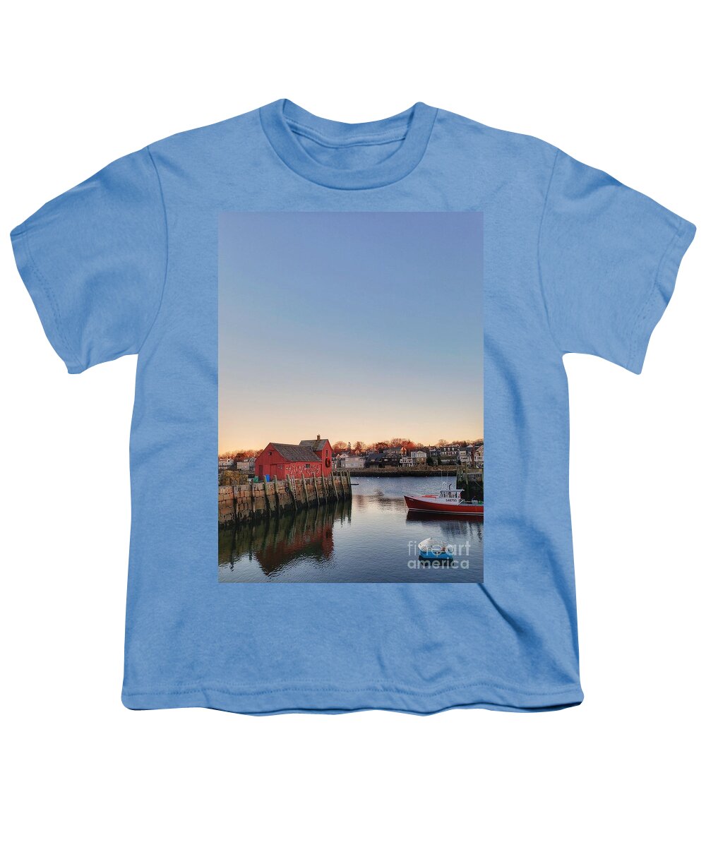 Rockport Youth T-Shirt featuring the photograph Rockport Massachusetts by Mary Capriole