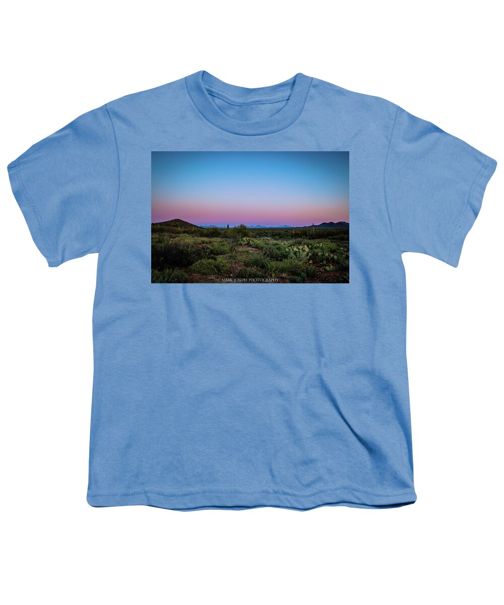 Sunrise Youth T-Shirt featuring the photograph Saguaro Desert Sunrise by Mark Joseph