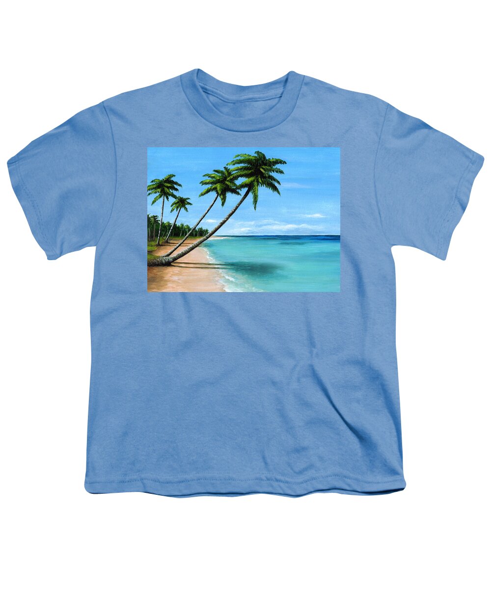Sea Youth T-Shirt featuring the painting Sea View 272 by Lucie Dumas