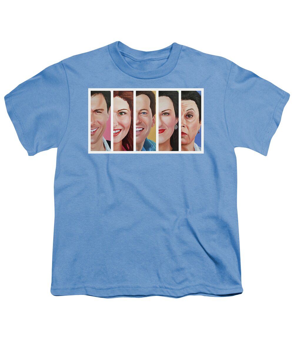 Will And Grace Youth T-Shirt featuring the painting Will and Grace by Vic Ritchey