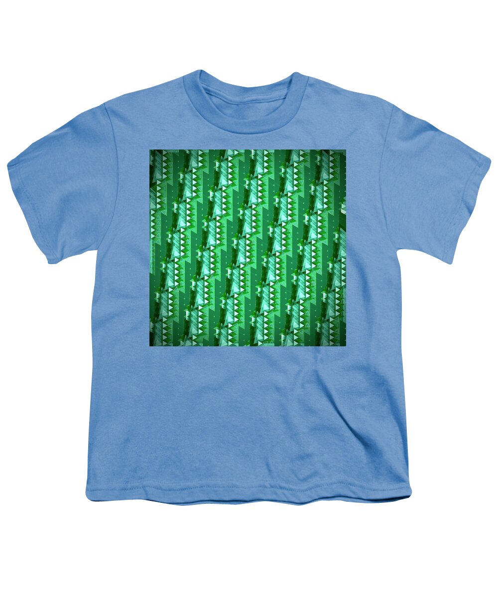 Abstract Youth T-Shirt featuring the digital art Pattern 7 by Marko Sabotin
