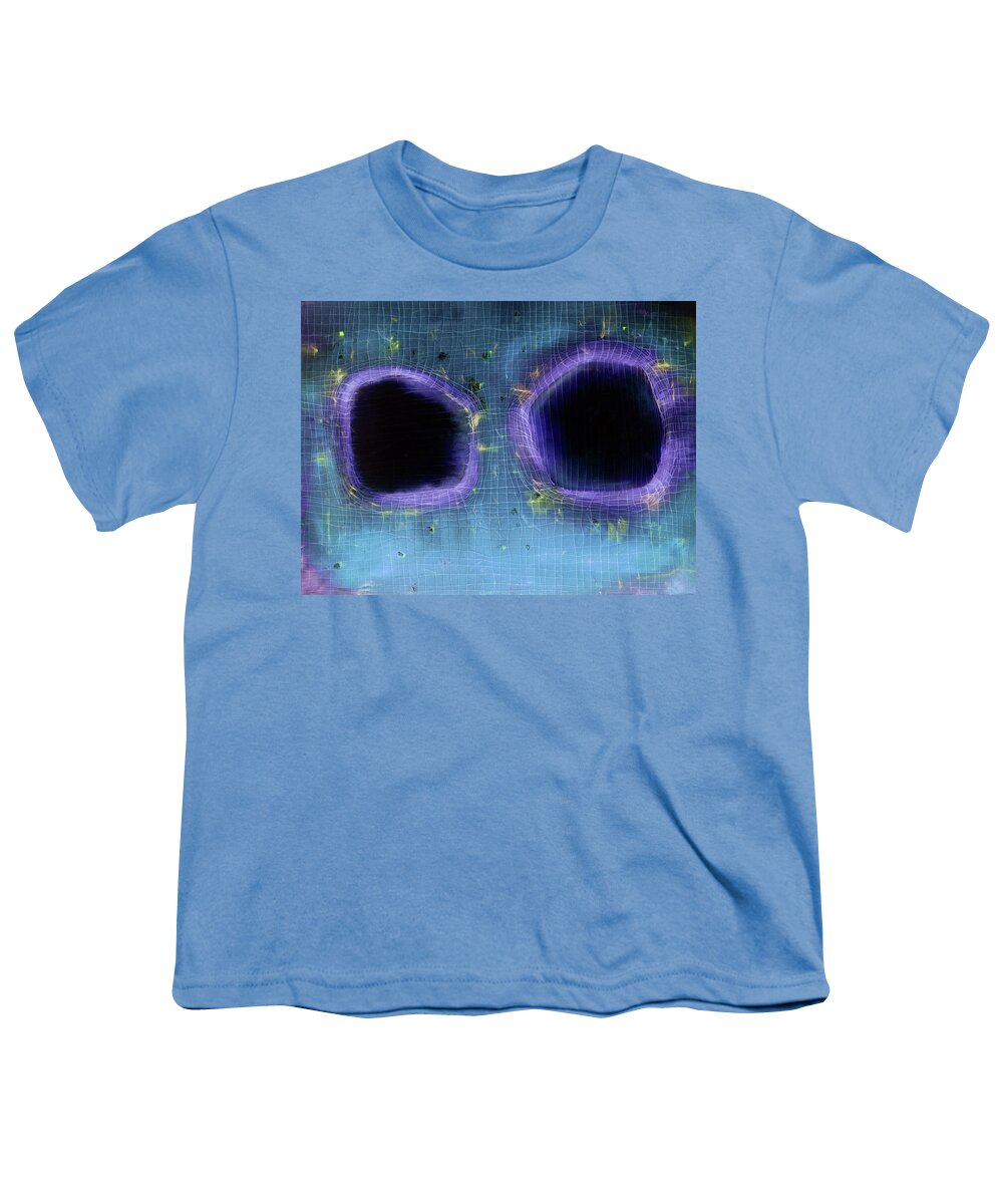  Youth T-Shirt featuring the painting Not good, Feeling watched inversion-1 by Petra Rau
