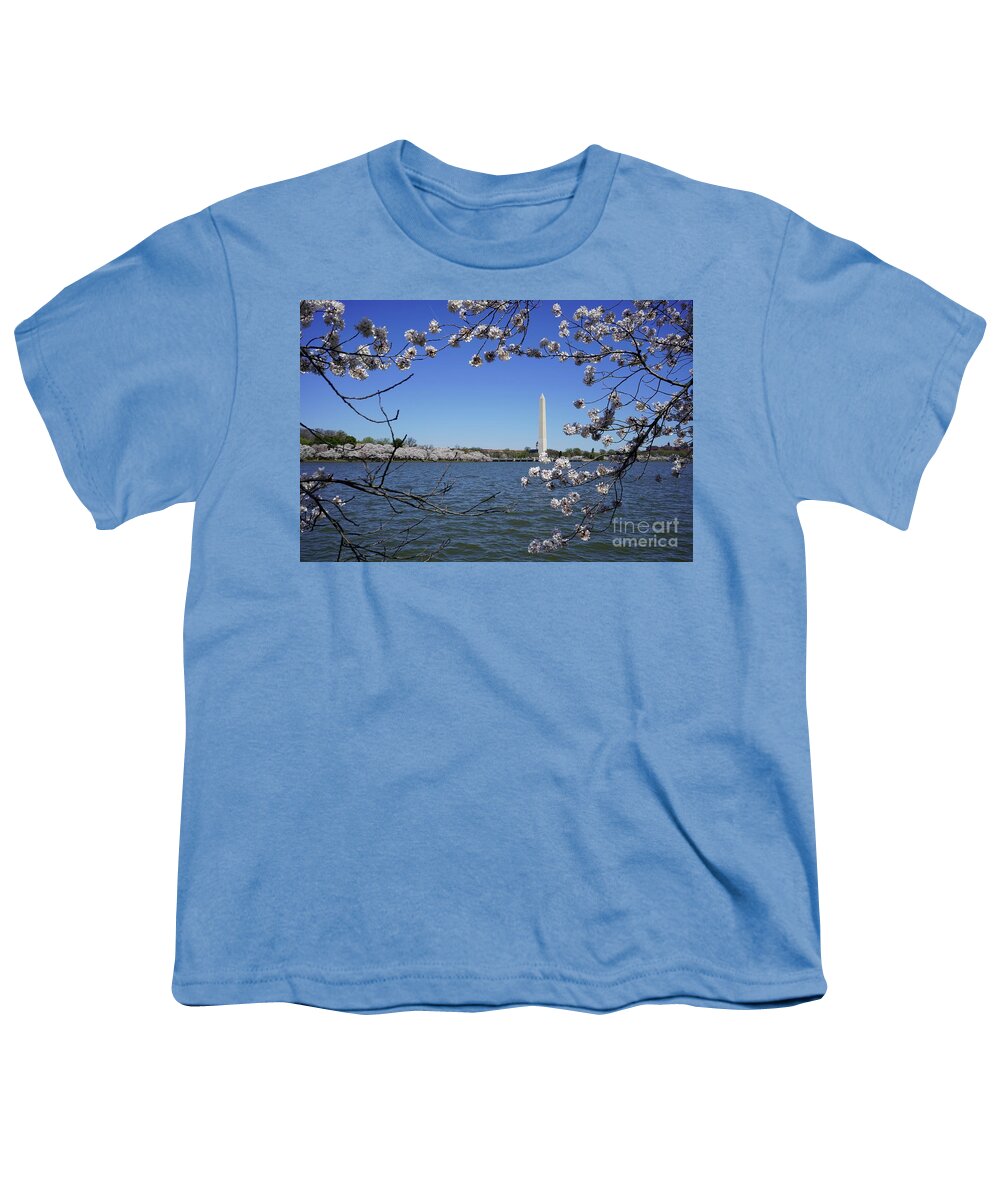  Youth T-Shirt featuring the photograph Cherry Blossoms Washington DC #8 by Annamaria Frost