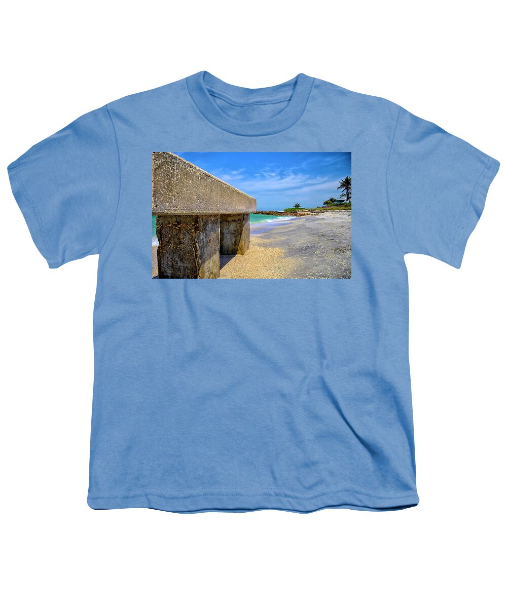 Boca Grande Youth T-Shirt featuring the photograph Abandoned Pier by Alison Belsan Horton