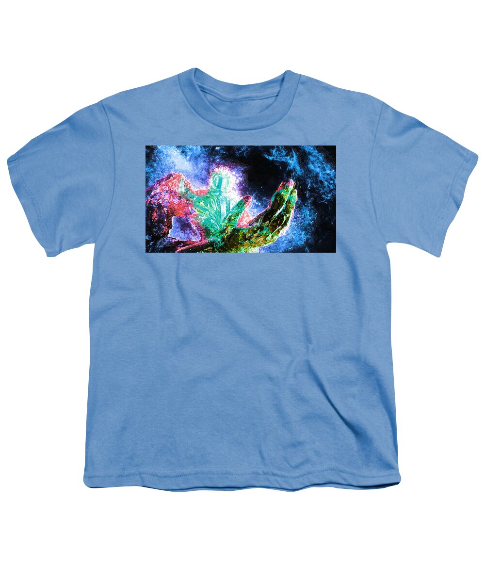 Marvel Youth T-Shirt featuring the digital art Arishem 43 by Aldane Wynter