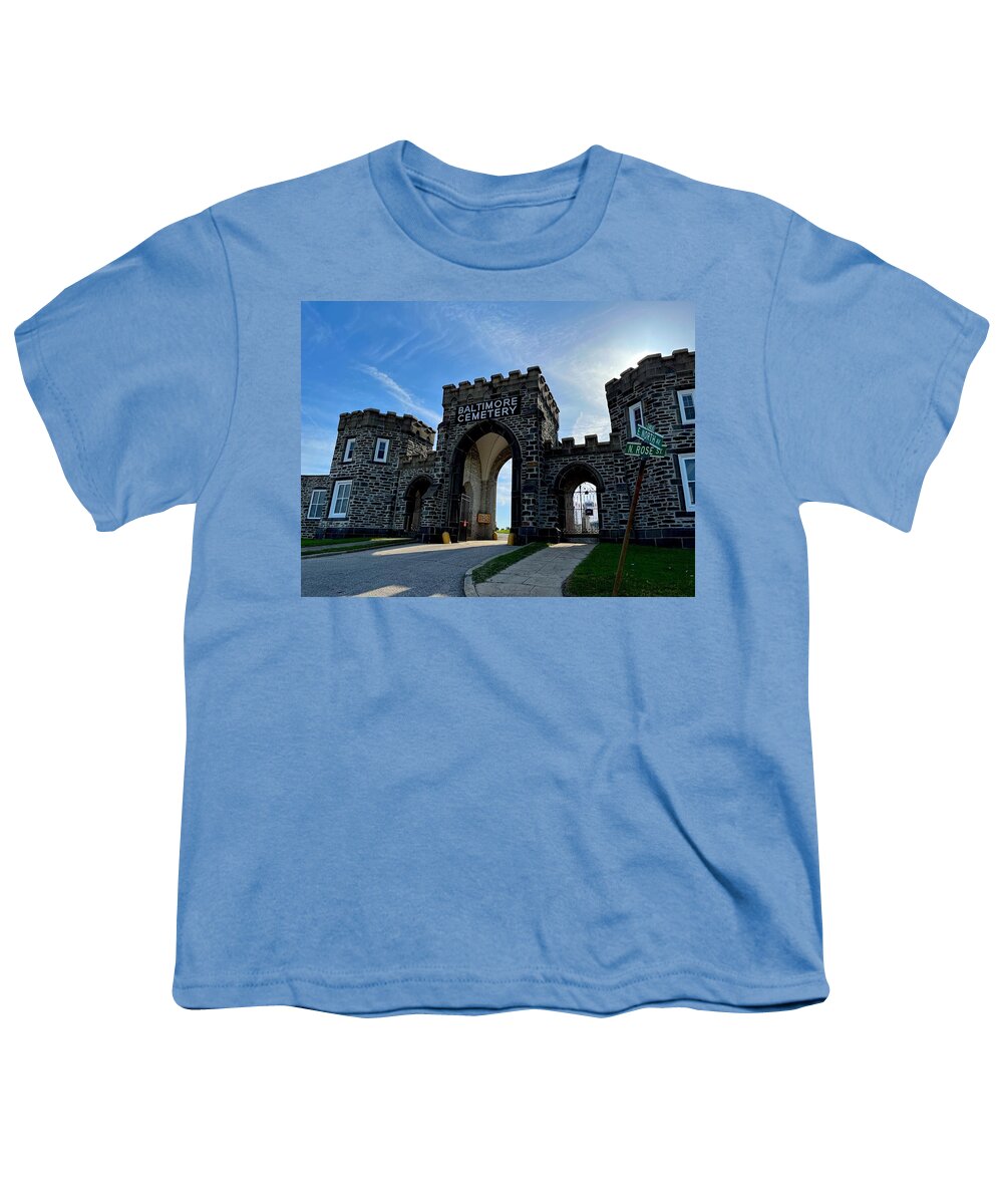 Cemetery Youth T-Shirt featuring the photograph Baltimore Cemetery by Chris Montcalmo