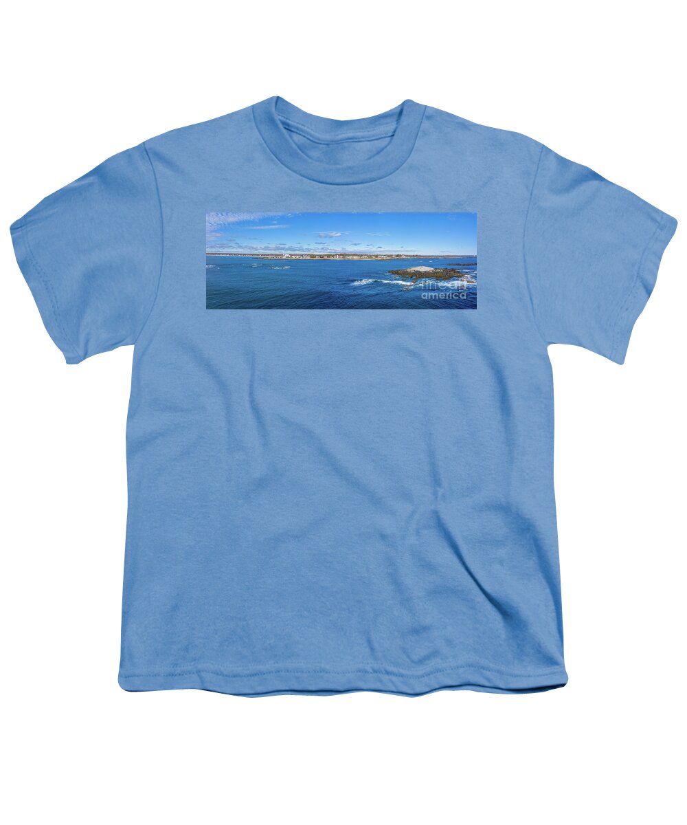 Atlantic Ocean Youth T-Shirt featuring the photograph Biddeford Pool Maine by David Bishop