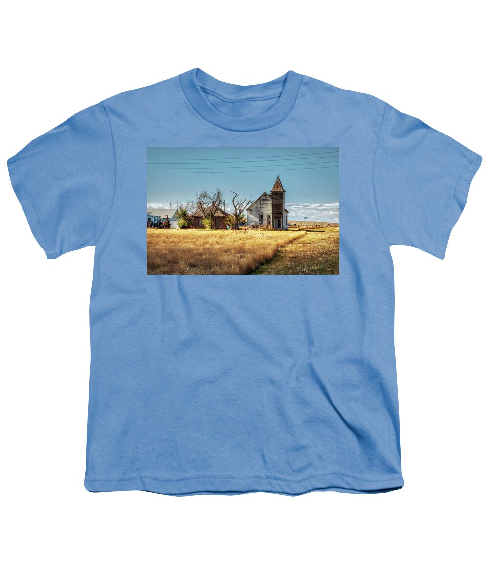 Cottonwood Youth T-Shirt featuring the photograph Cottonwood, South Dakota by Tatiana Travelways