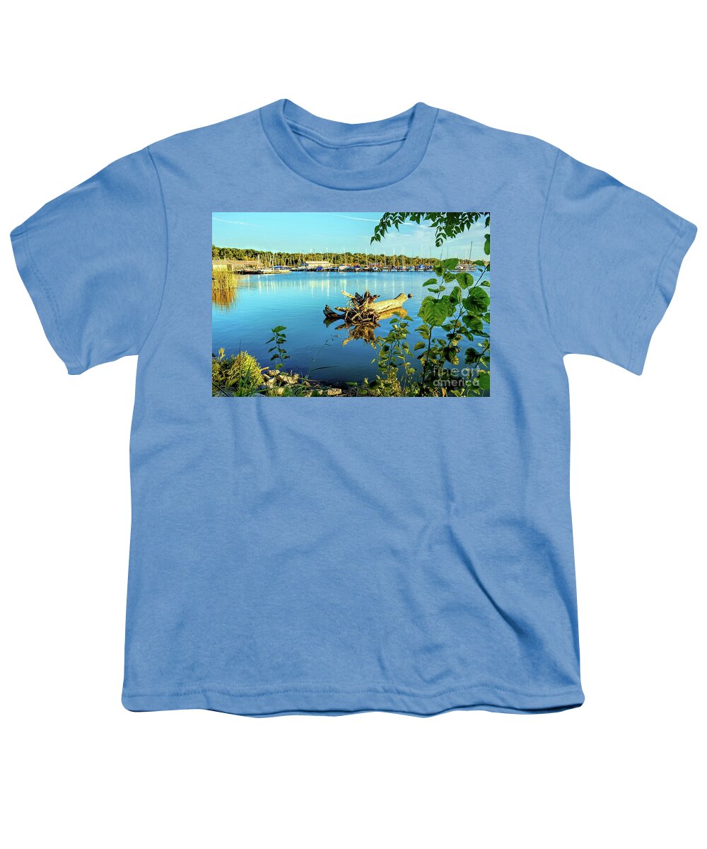 Drift Youth T-Shirt featuring the photograph Early Sunset Reflections by Diana Mary Sharpton