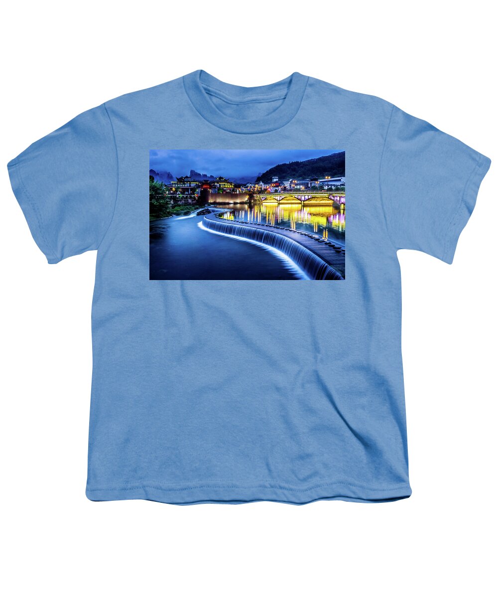 Ancient Youth T-Shirt featuring the photograph Feng Huang Ancient Town by Arj Munoz