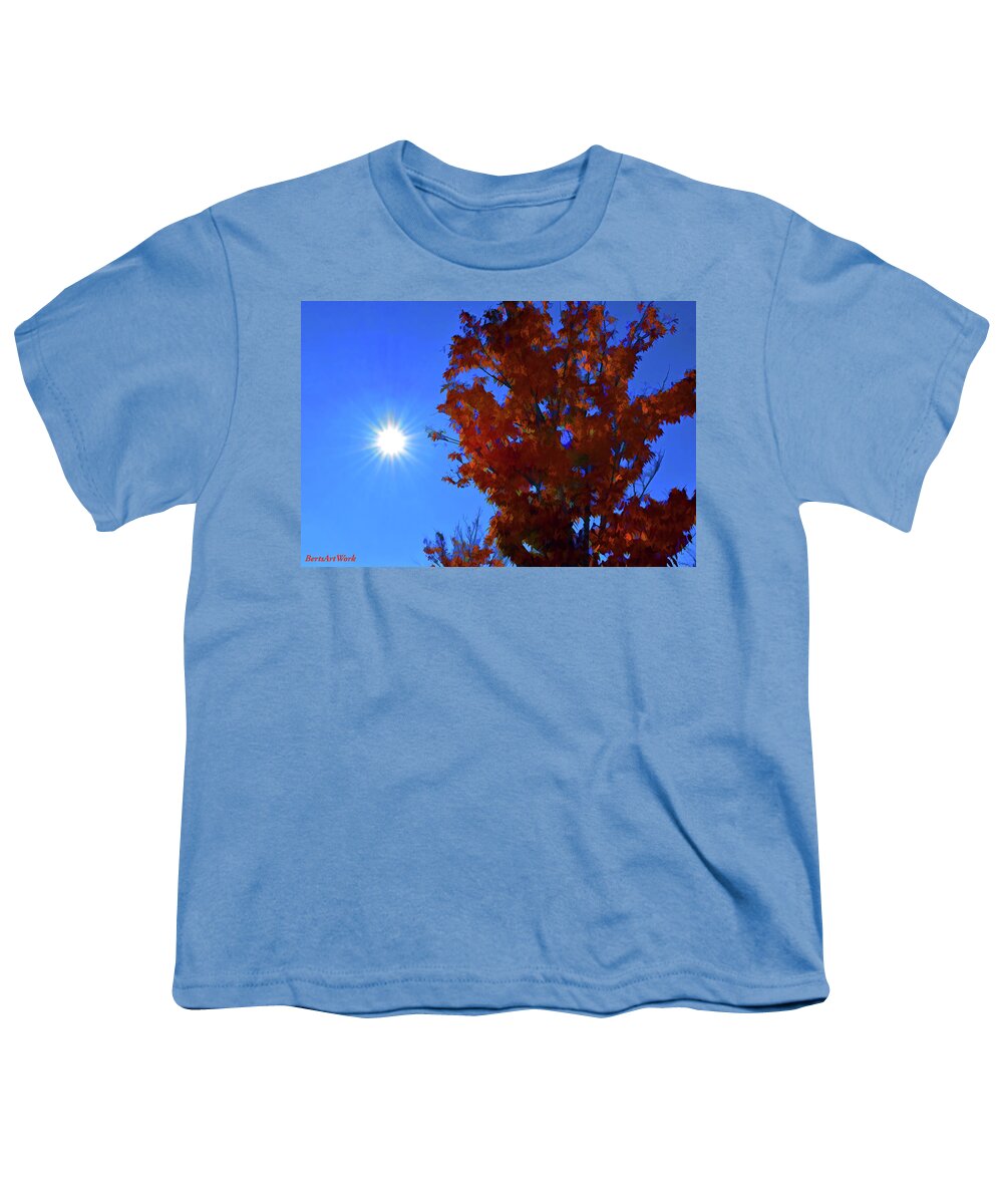 Tree Youth T-Shirt featuring the photograph Goodbye Summer Hello Fall by Roberta Byram