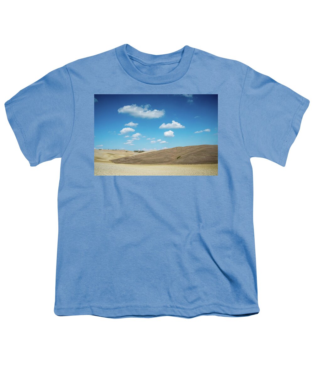 Italy Youth T-Shirt featuring the photograph Idyllic landscape with meadow field by Michalakis Ppalis