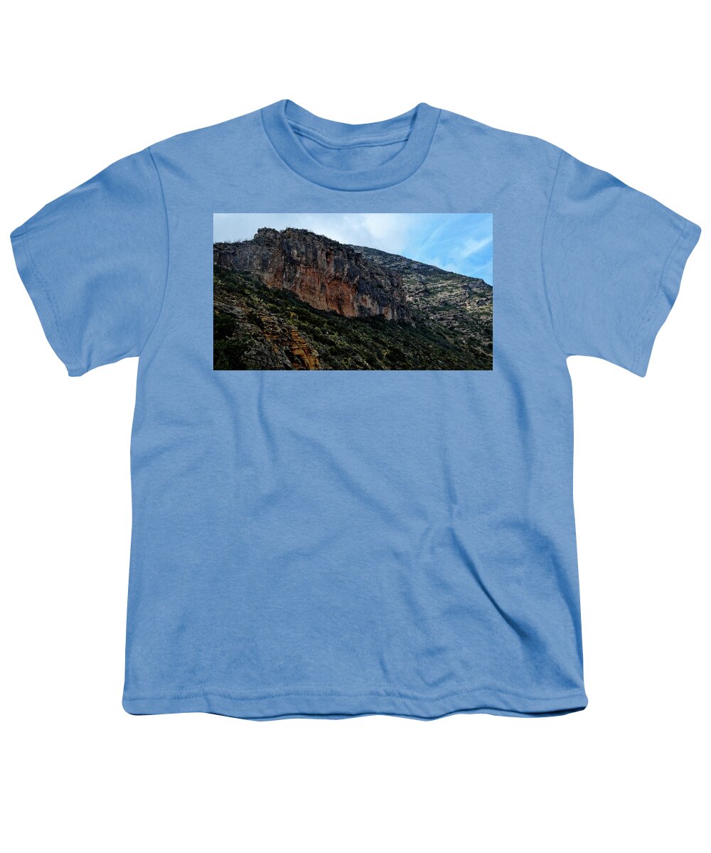 Strata Youth T-Shirt featuring the photograph McKittrick Strata by George Taylor