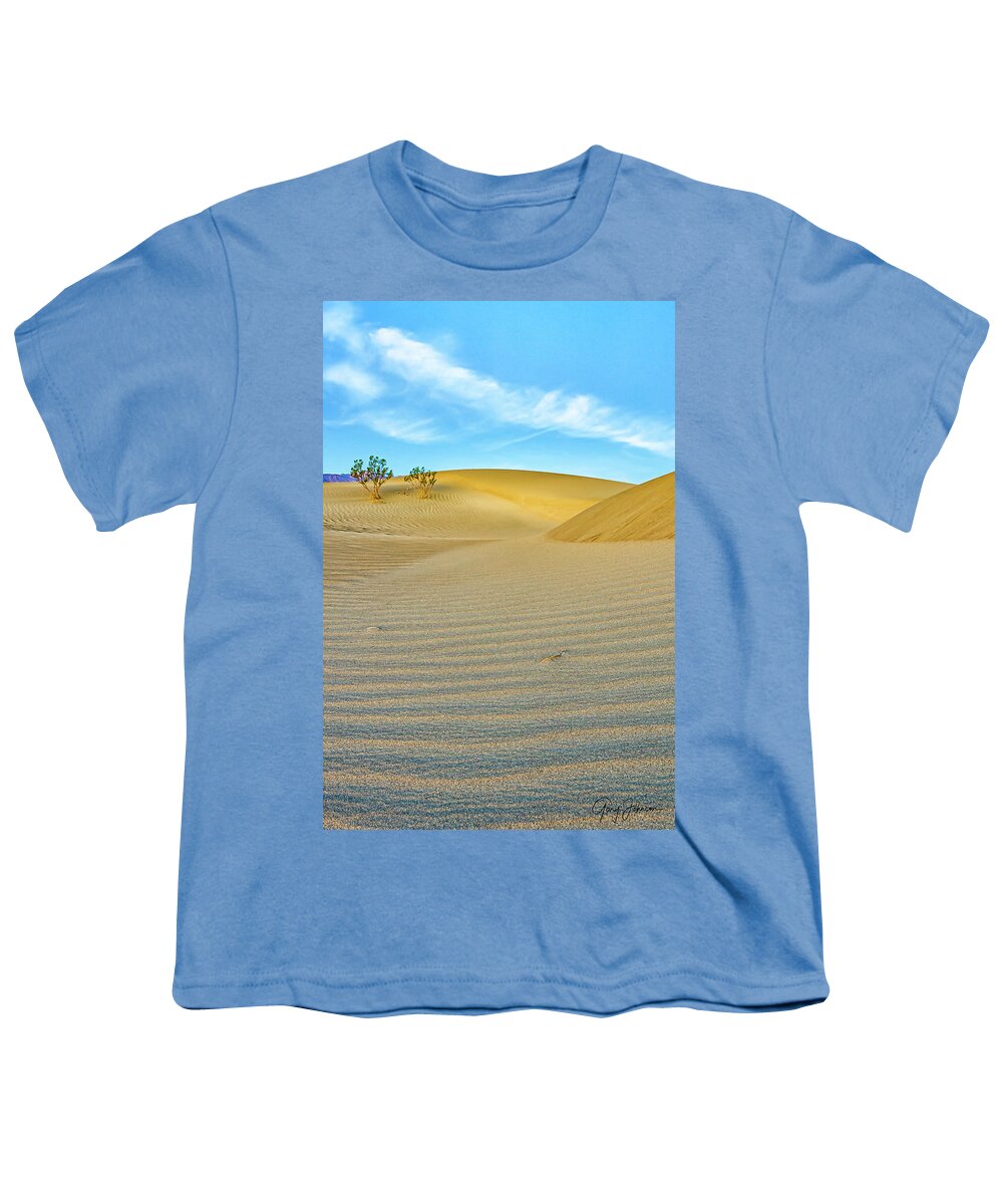 Gary Johnson Youth T-Shirt featuring the photograph Mesquite Sand Dunes by Gary Johnson