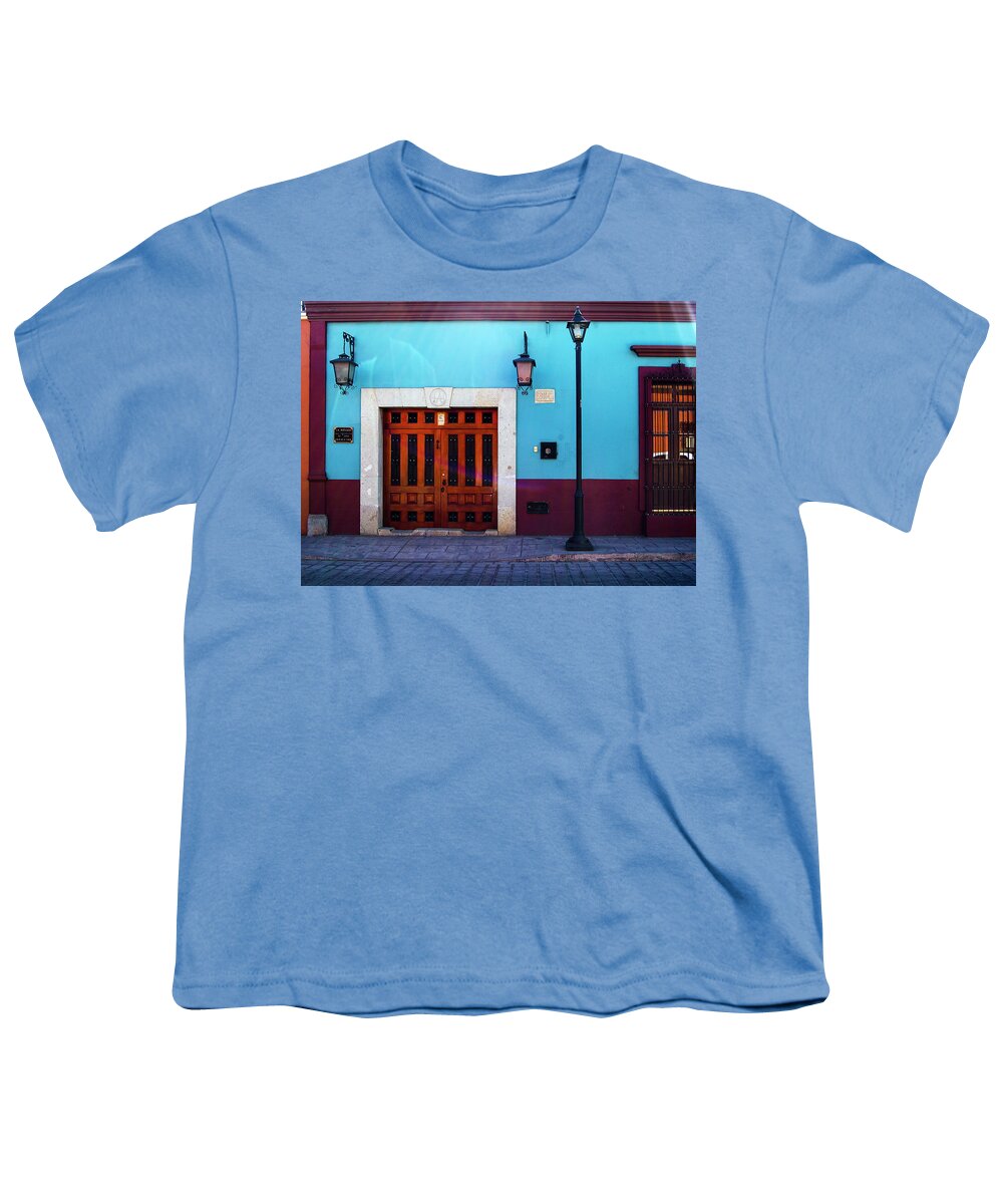 Oaxaca Youth T-Shirt featuring the photograph Oaxaca Facade by William Scott Koenig