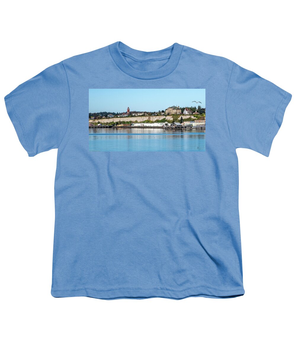 Port Townsend Bluff Youth T-Shirt featuring the photograph Port Townsend Bluff by Tom Cochran