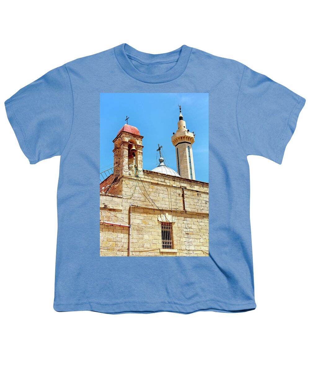 Saint George Youth T-Shirt featuring the photograph St George Crosses by Munir Alawi