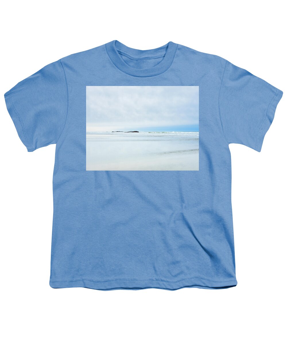 Seascape Youth T-Shirt featuring the photograph The Pastel Sea by Allan Van Gasbeck