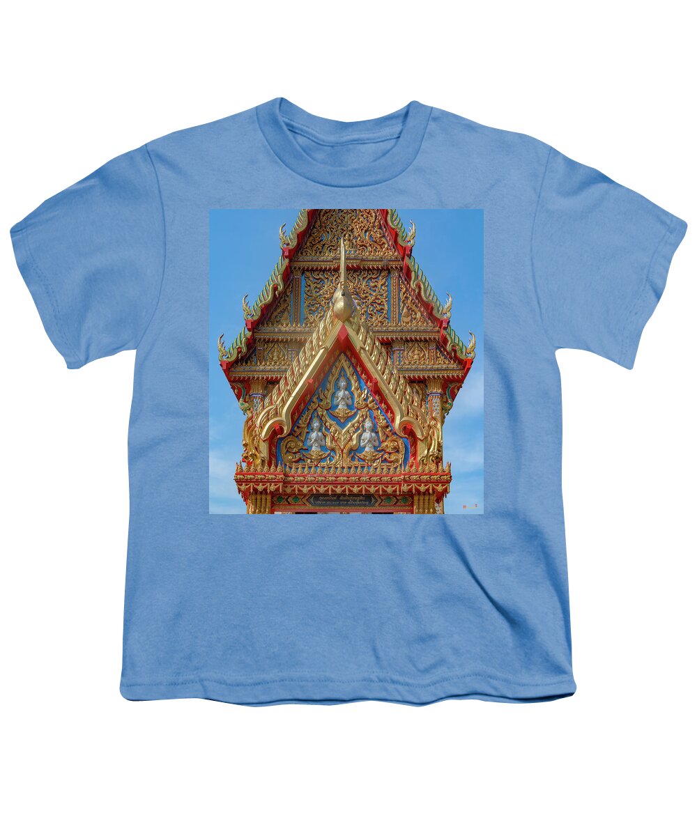 Scenic Youth T-Shirt featuring the photograph Wat Nong Ja Bok Phra Ubosot Wall Gate DTHNR0238 by Gerry Gantt