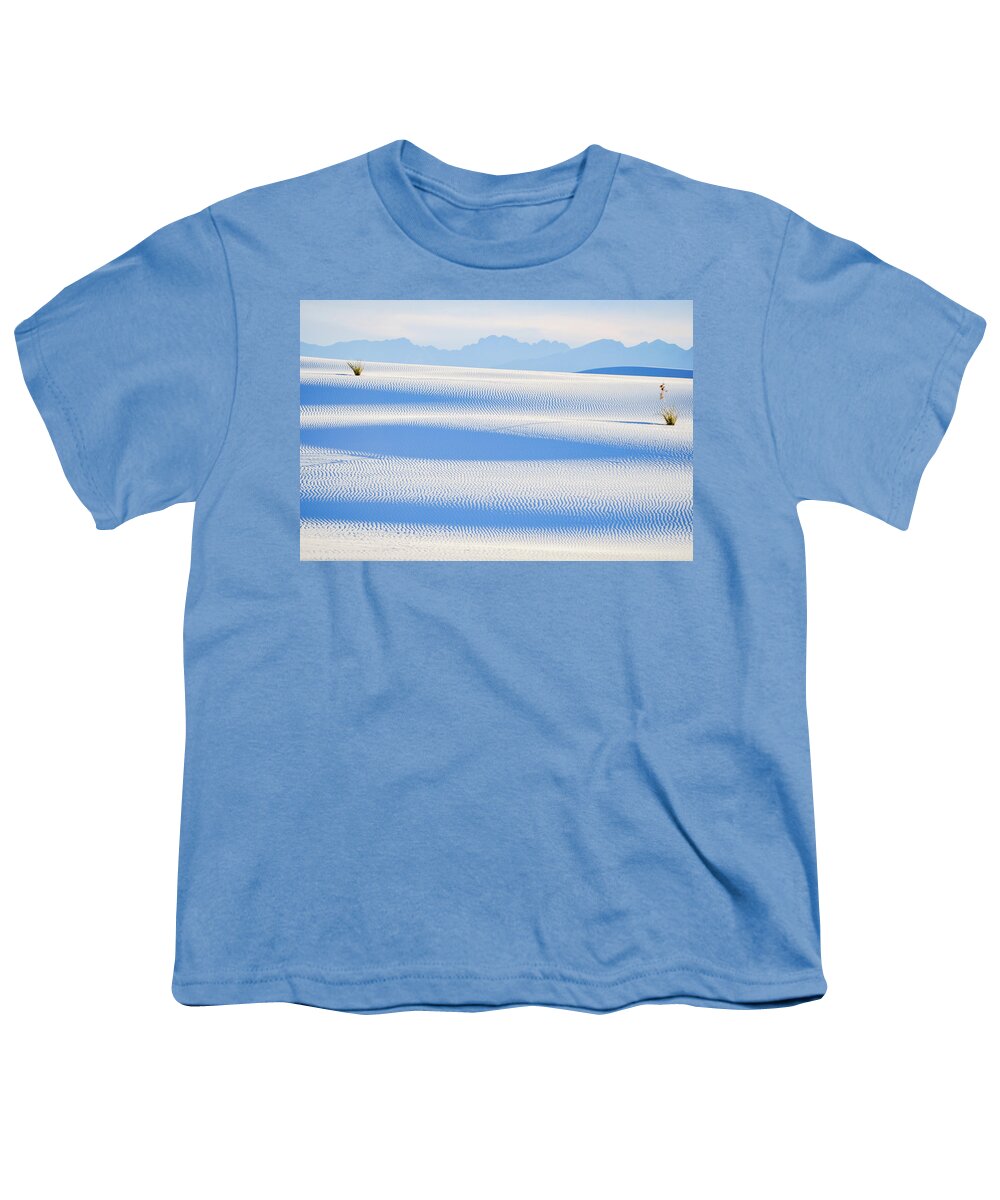 White Sands National Park Youth T-Shirt featuring the photograph White Sands Shadows New Mexico by Kyle Hanson