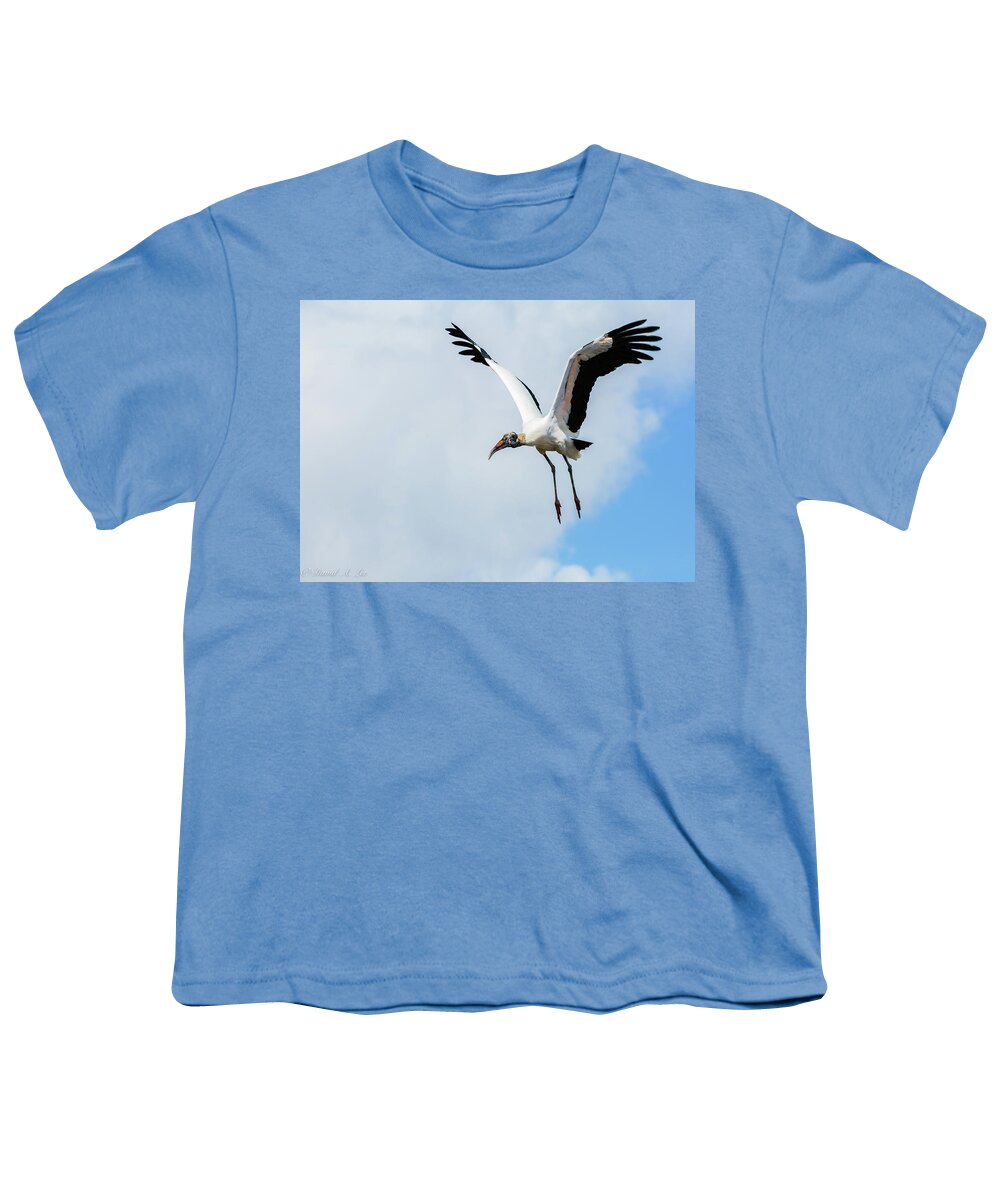 Birds Youth T-Shirt featuring the photograph Wood Stork by David Lee