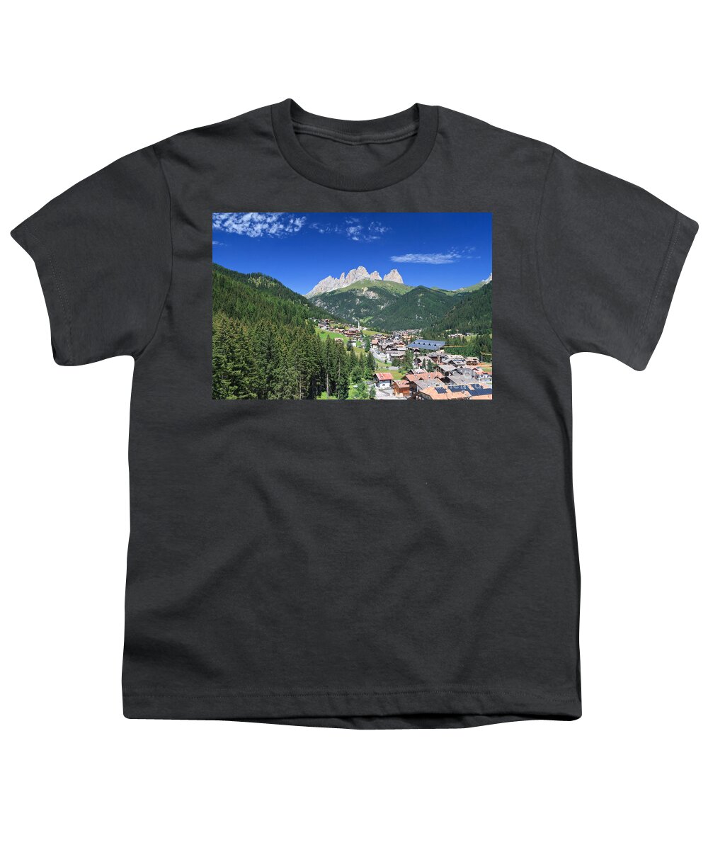 Alpine Youth T-Shirt featuring the photograph Alba di Canazei - Italy #1 by Antonio Scarpi