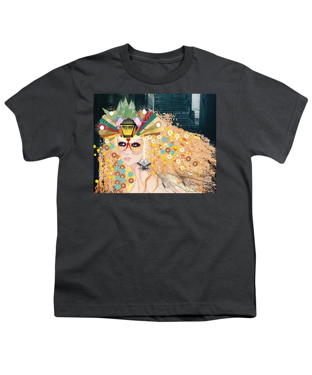 Fantasy Youth T-Shirt featuring the digital art Lantern Fairy by Kim Prowse