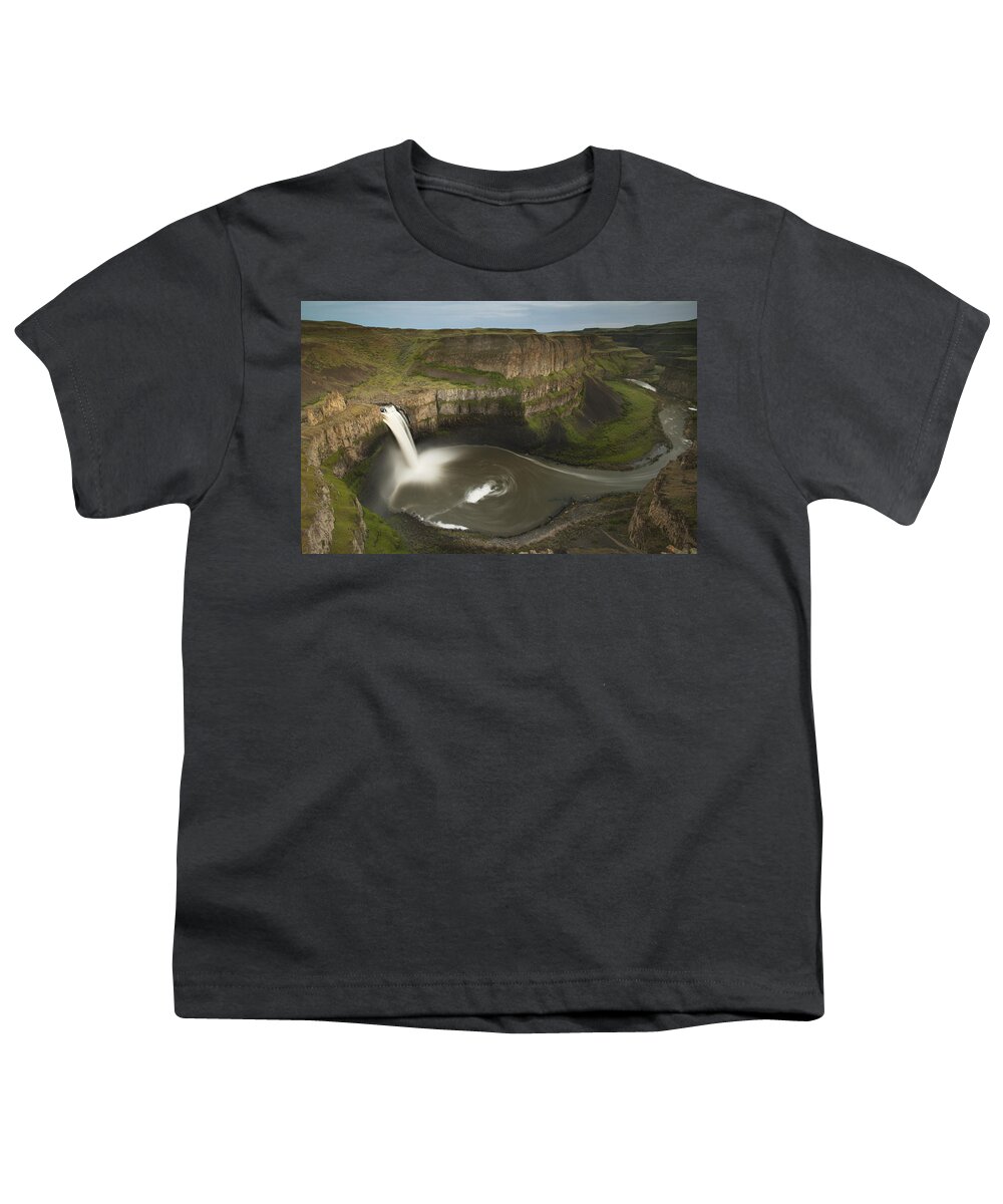 Feb0514 Youth T-Shirt featuring the photograph Palouse Falls Washington #1 by Kevin Schafer