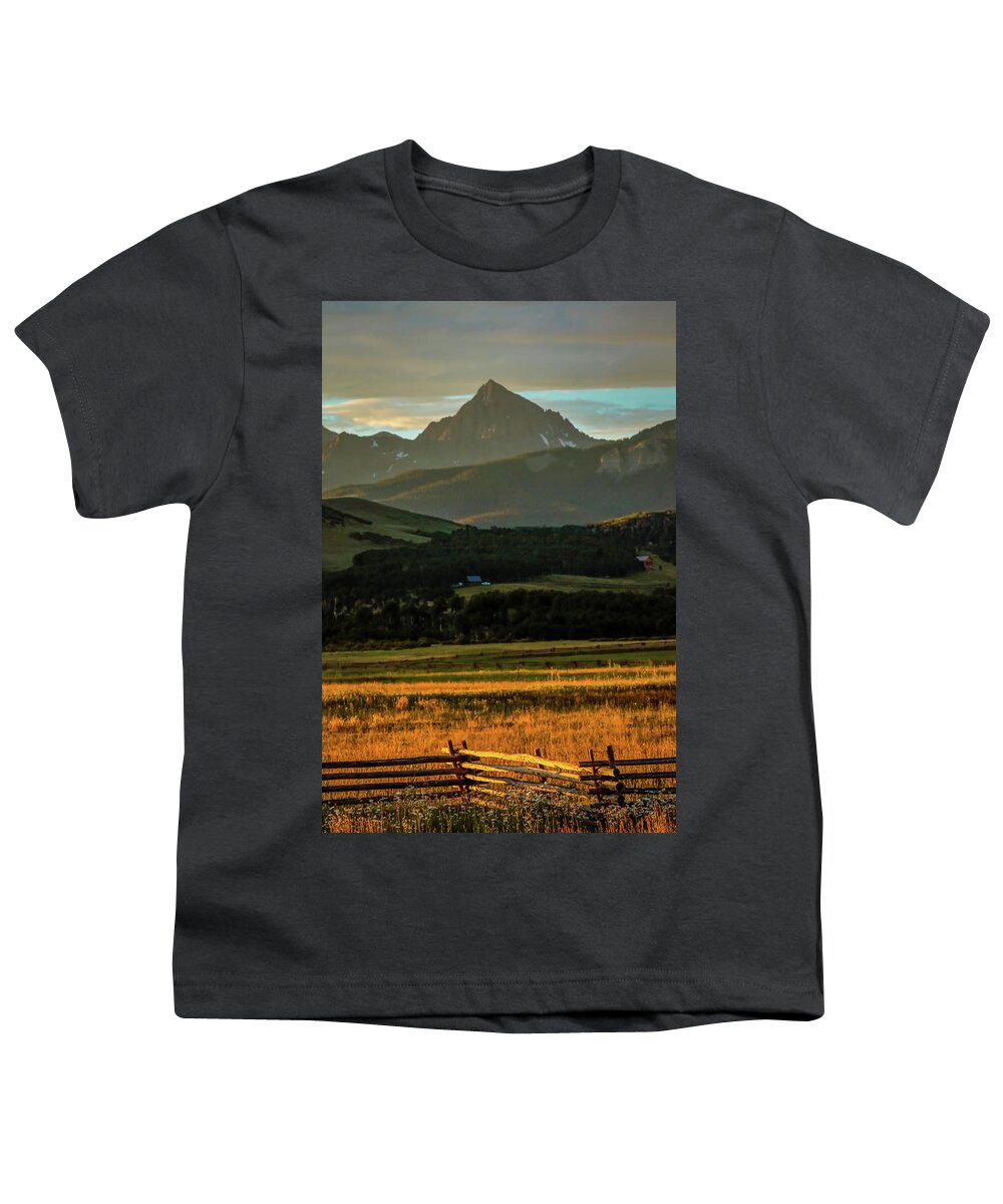 Photography Youth T-Shirt featuring the photograph Sunset On San Juan Mountains, Colorado #1 by Panoramic Images