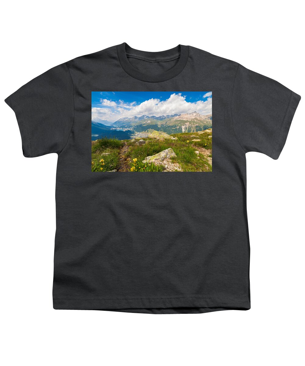 Bavarian Youth T-Shirt featuring the photograph Swiss Mountains #10 by Raul Rodriguez