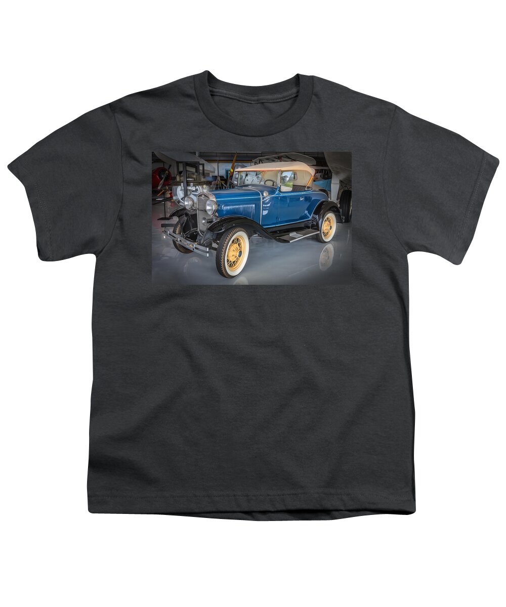 1930 Ford Youth T-Shirt featuring the photograph 1930 Model A Ford Convertible by Rich Franco
