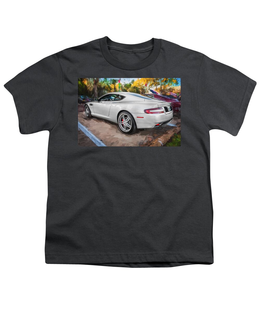 2007 Aston Martin Youth T-Shirt featuring the photograph 2007 Aston Martin DB9 Coupe Painted #3 by Rich Franco