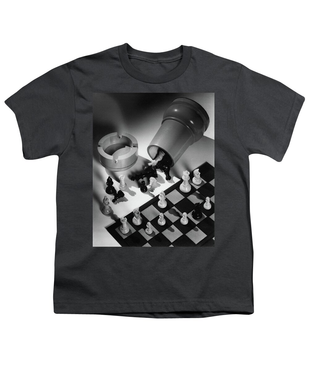 Home Accessories Youth T-Shirt featuring the photograph A Chess Set by Maurice Seymour