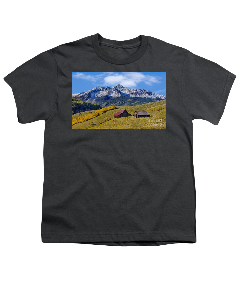 Colorado Youth T-Shirt featuring the photograph A View from Last Dollar Road by Jerry Fornarotto
