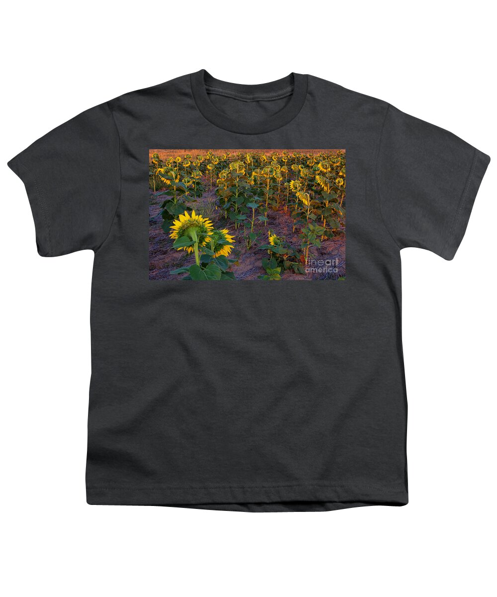 Flowers Youth T-Shirt featuring the photograph About Face by Jim Garrison