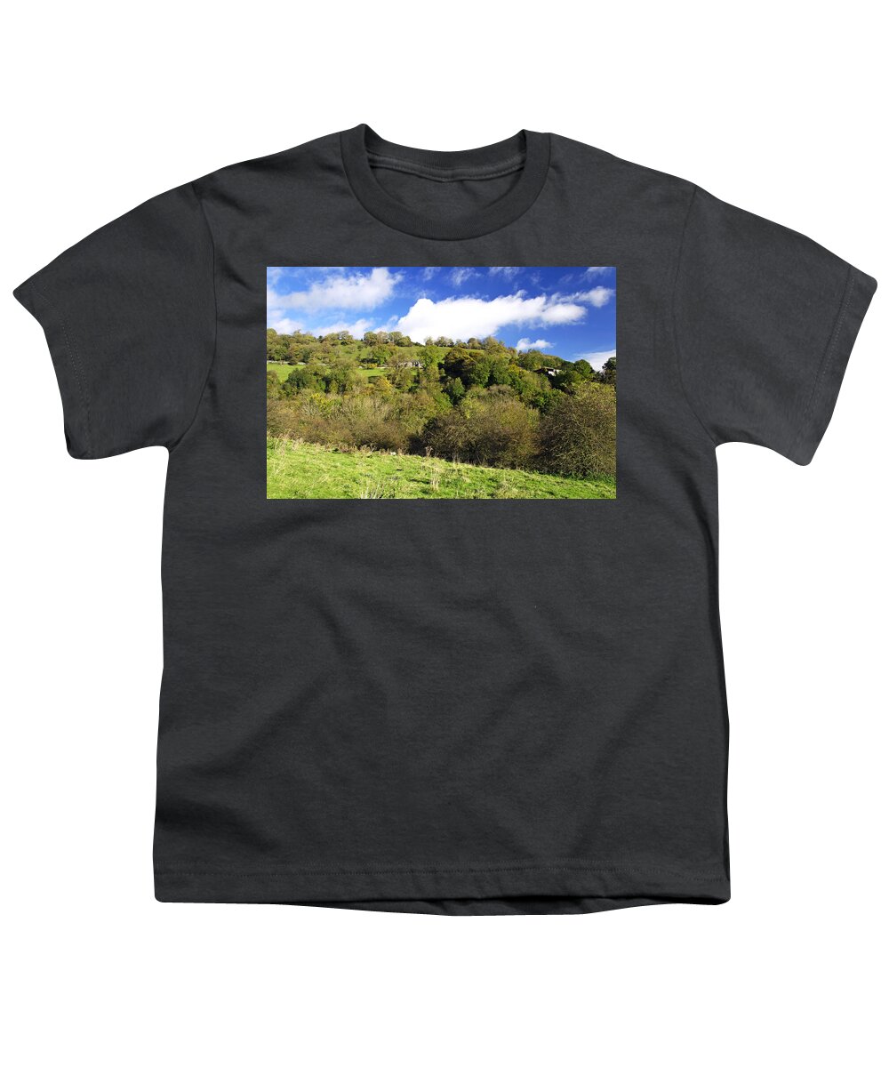 Blue Youth T-Shirt featuring the photograph Across The Southern End of Monk's Dale by Rod Johnson