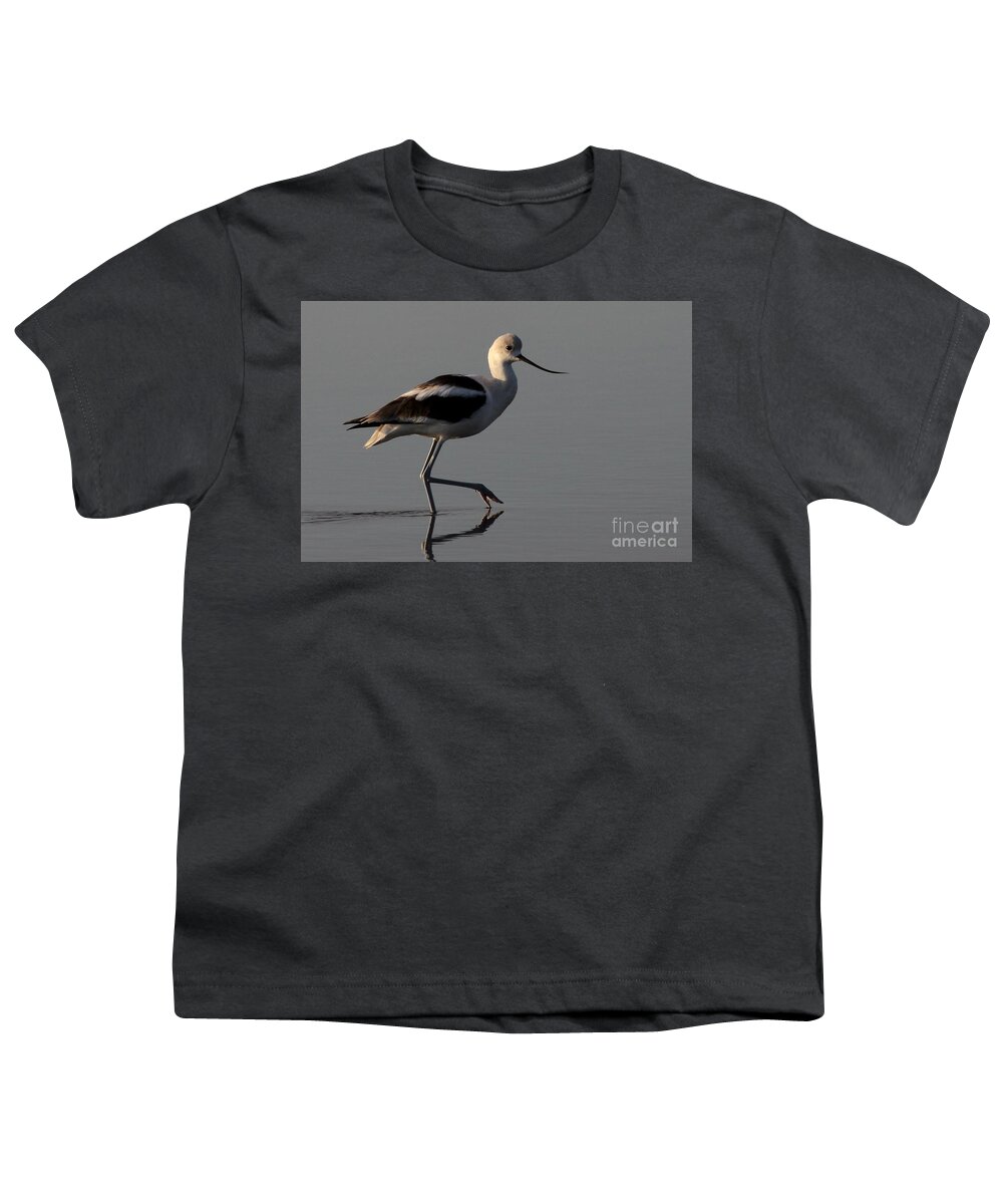 American Avocet Youth T-Shirt featuring the photograph American Avocet by Meg Rousher